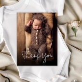 Modernes, handgeschriebenes Baby-Dusche Foto Viele Postkarte