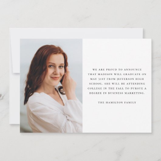 Modernes handgeschriebenes Black Script 3 Foto Abs Ankündigung (Rückseite)