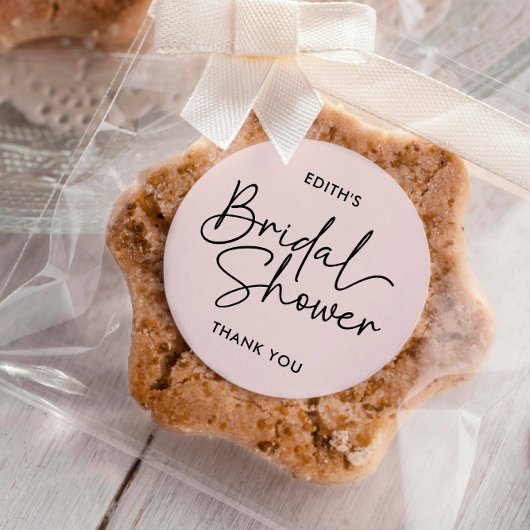 Modernes handgeschriebenes Brautparty Runder Aufkleber