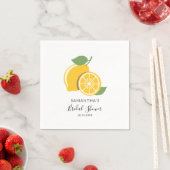 Modernes handgeschriebenes Brautparty Serviette (Beispiel)