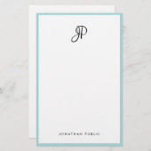 Modernes handgeschriebenes briefpapier (Vorne/Hinten)