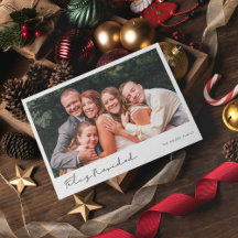 Modernes handgeschriebenes Feliz Navidad Foto