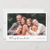 Modernes handgeschriebenes Feliz Navidad Foto Feiertagskarte (Vorderseite)