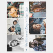 Modernes, handgeschriebenes Foto Fleecedecke (Vorderseite)