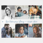 Modernes, handgeschriebenes Foto Fleecedecke (Vorderseite (Horizontal))