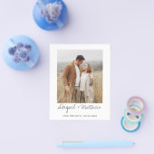 Modernes handgeschriebenes Foto Save the Date Einl Flyer (Einzeln)