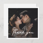 Modernes handgeschriebenes Hochzeitstag Foto Viele (Vorne/Hinten)