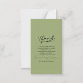 Modernes handgeschriebenes Hochzeitstag Foto Viele Mitteilungskarte (Rückseite)