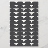 Modernes, handgeschriebenes Menü mit minimaler Gra (Rückseite)