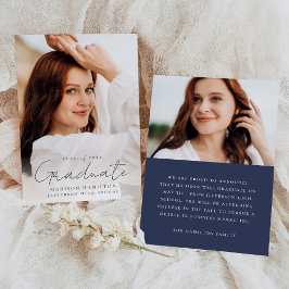 Modernes handgeschriebenes Navy Script 2 Foto Absc Ankündigung