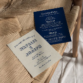 Modernes handgeschriebenes Retro-Ganzes in einer H Einladung