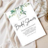 Modernes handgeschriebenes Script Black Brautparty Einladung