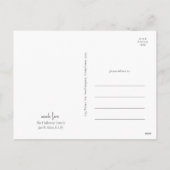 Modernes, handgeschriebenes Script dankbar Volles Feiertagspostkarte (Rückseite)