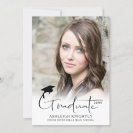 Modernes, handgeschriebenes Script-Graduate 2 Foto Ankündigung