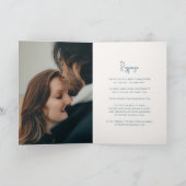 Modernes, handgeschriebenes Skript Elegante Hochze Einladung (Innenseite)