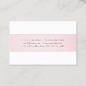 Modernes handgeschriebenes Skript Elegante Rose Go Visitenkarte (Rückseite)