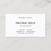 Modernes, handgeschriebenes Skript Elegantes Einfa Visitenkarte (Vorderseite)