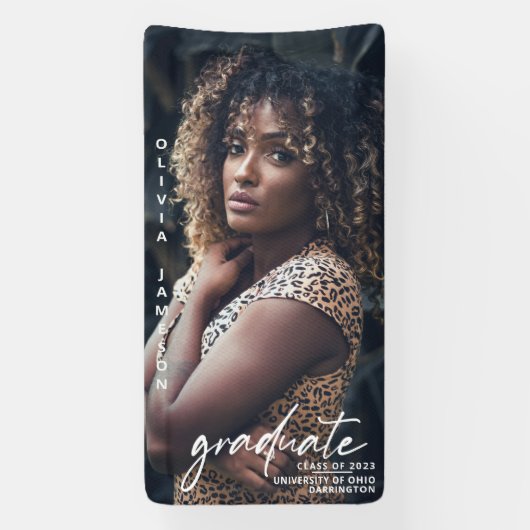 Modernes, handgeschriebenes Skript | FOTO Banner (Vertikal)