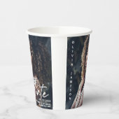 Modernes, handgeschriebenes Skript | FOTO Pappbecher (Links)