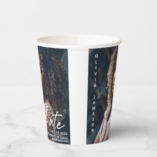 Modernes, handgeschriebenes Skript | FOTO Pappbecher (Links)