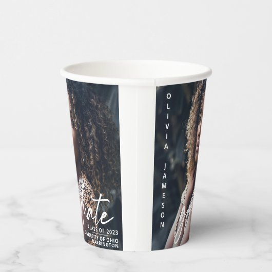 Modernes, handgeschriebenes Skript | FOTO Pappbecher (Rechts)