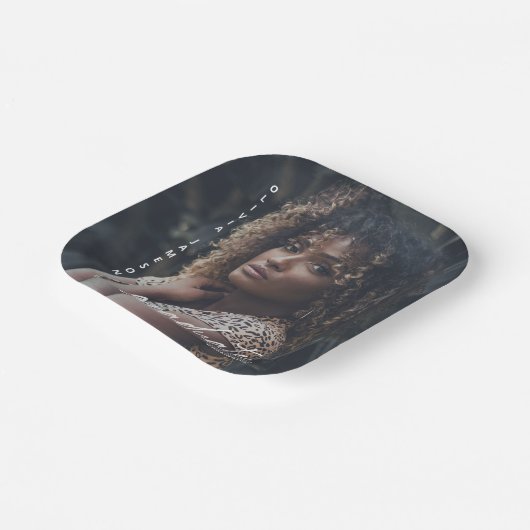 Modernes, handgeschriebenes Skript | FOTO Pappteller (Gewinkelt)