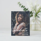 Modernes, handgeschriebenes Skript | FOTO Postkarte (Stehend Vorderseite)