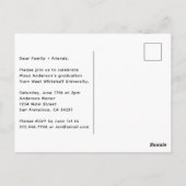 Modernes, handgeschriebenes Skript | FOTO Postkarte (Rückseite)