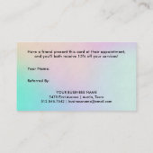 Modernes handgeschriebenes Skript | ganz Empfehlungskarte (Rückseite)