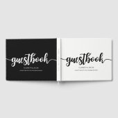 Modernes handgeschriebenes Skript Hochzeitsbuch Gästebuch (Voll)