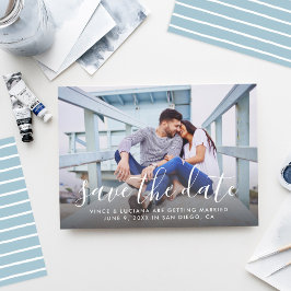 Modernes handgeschriebenes Skript Hochzeitsskript Save The Date