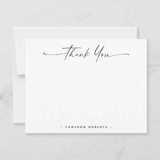 Modernes, handgeschriebenes Skript-Leerzeichen, da Mitteilungskarte (Vorderseite)