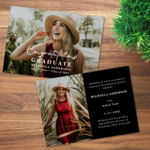 Modernes handgeschriebenes Skript mit 2-Foto-Absch