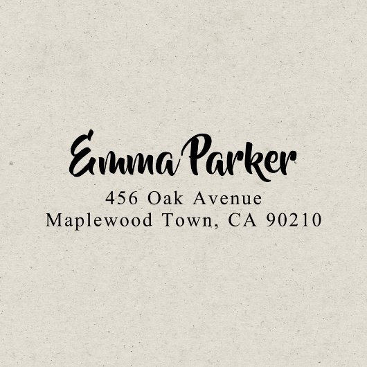 Modernes, handgeschriebenes Skript Permastempel