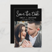 Modernes handgeschriebenes Skript-Save the Date-Fo Save The Date (Vorne/Hinten)