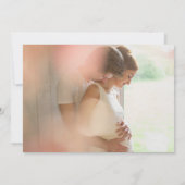 Modernes handgeschriebenes Skript-Schwarz-weißes F Dankeskarte (Rückseite)