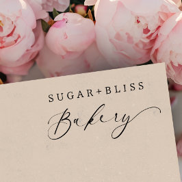 Modernes handgeschriebenes Skriptbackgeschäft Permastempel