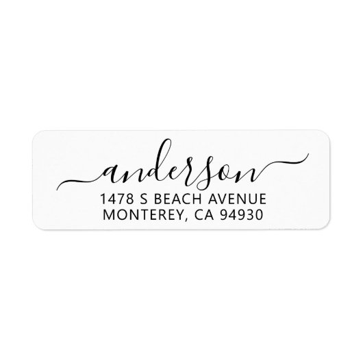 Modernes handgeschriebenes Skriptfamilienkennzeich (Vorne)