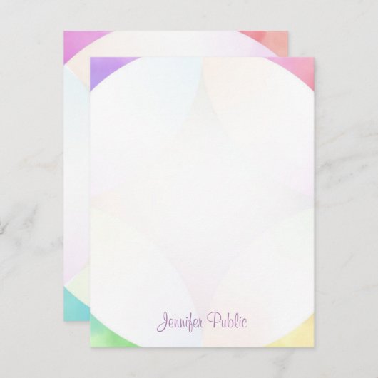 Modernes handgeschriebenes Skriptmonogramm für mod Mitteilungskarte (Vorne/Hinten)