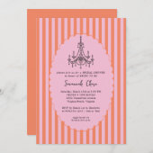 Modernes handgezeichnetes Brautparty Einladung (Vorne/Hinten)