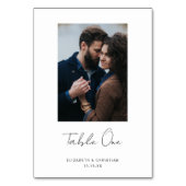 Modernes Handschriftenwerk Maßgeschneiderte Hochze Tischnummer (Rückseite)