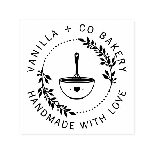 Modernes Handwerk mit Liebe Whisky Bäckerei Permastempel (Design)