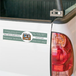Modernes Handwerker-Bau-Logo Autoaufkleber