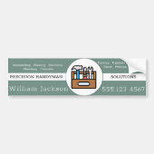 Modernes Handwerker-Bau-Logo Autoaufkleber (Vorne)