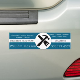 Modernes Handwerker-Bau-Logo Autoaufkleber