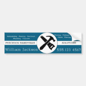 Modernes Handwerker-Bau-Logo Autoaufkleber (Vorne)