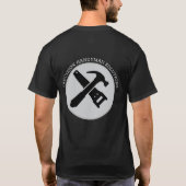 Modernes Handwerker-Bau-Logo T-Shirt (Rückseite)
