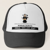 Modernes Handwerker-Bau-Logo Truckerkappe (Vorderseite)
