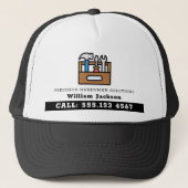Modernes Handwerker-Bau-Logo Truckerkappe (Vorderseite)