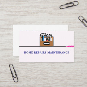 Modernes Handwerker-Bau-Logo Visitenkarte
